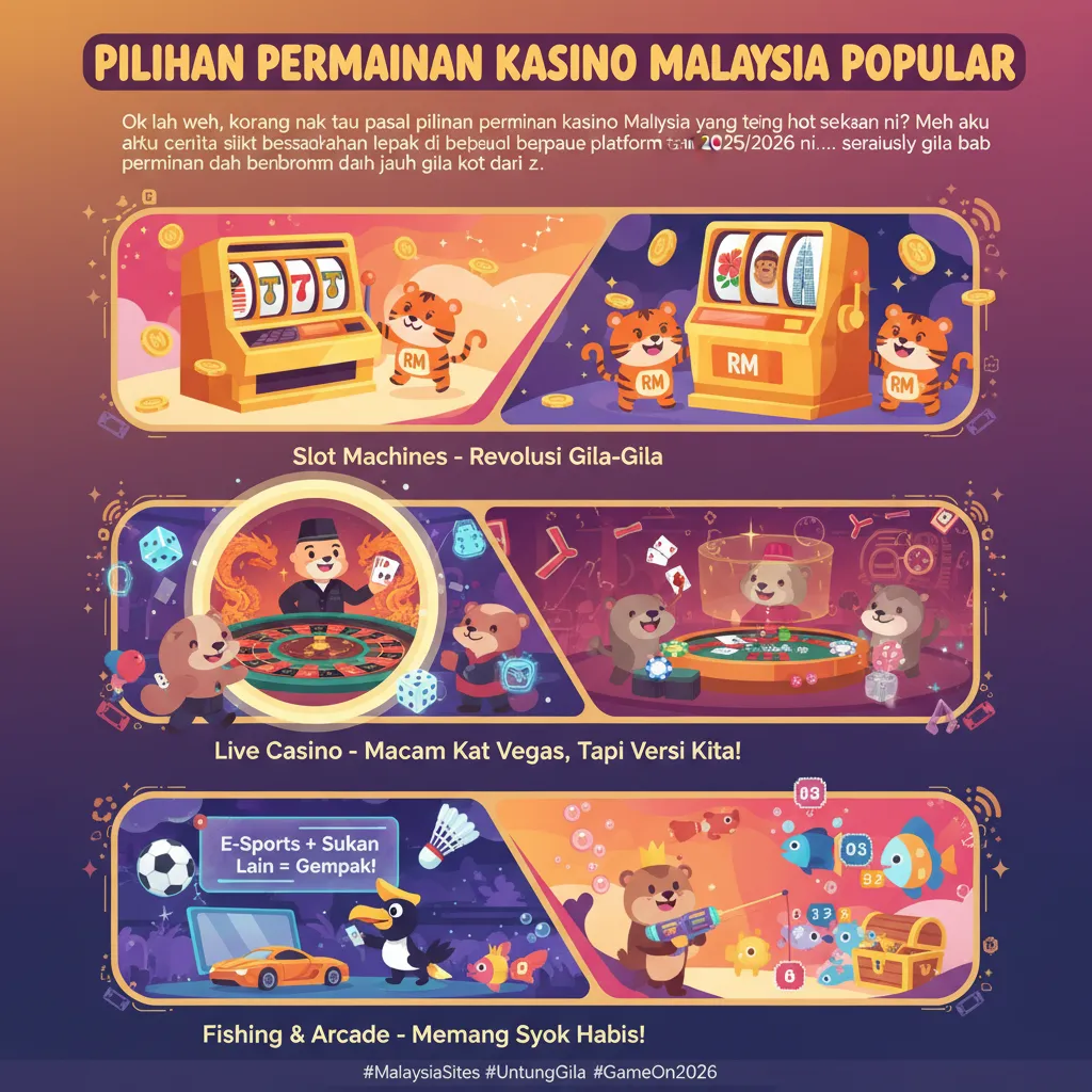 Pilihan Permainan Kasino Malaysia Popular