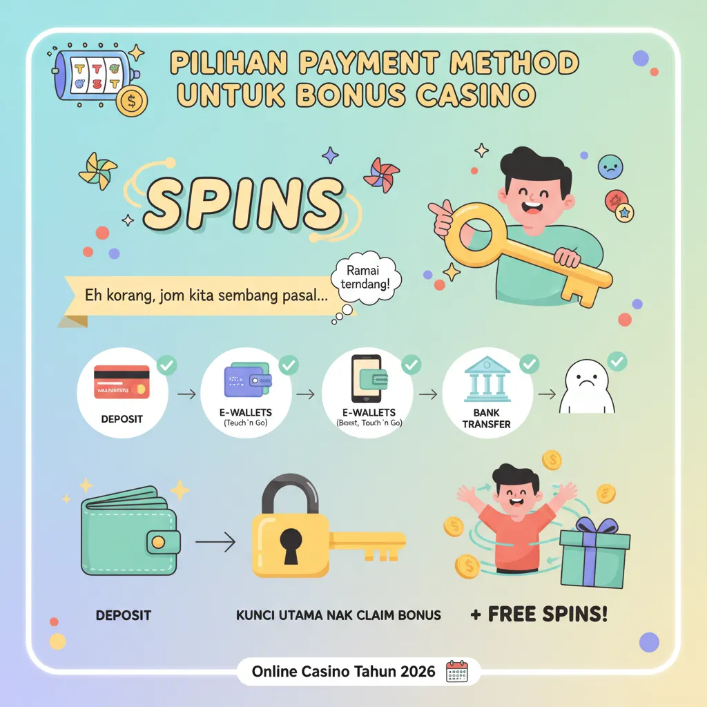 Pilihan Payment Method Untuk Bonus Casino